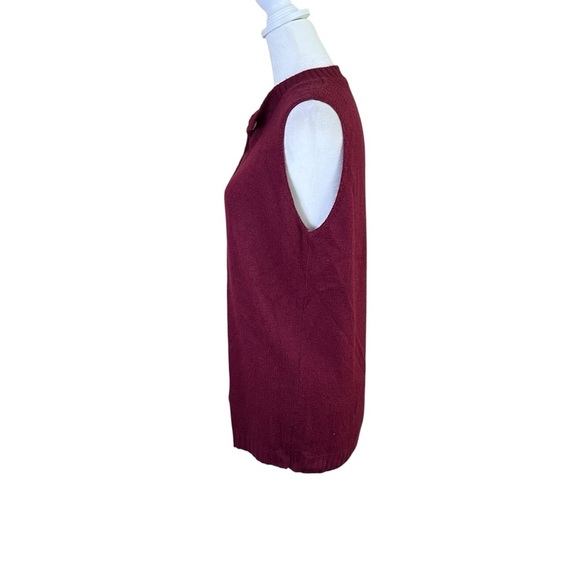 VTG 60s Montgomery Ward Orlon Acrylic Women’s Sleeveless Knit Top Vest Button-Up - Picture 5 of 9